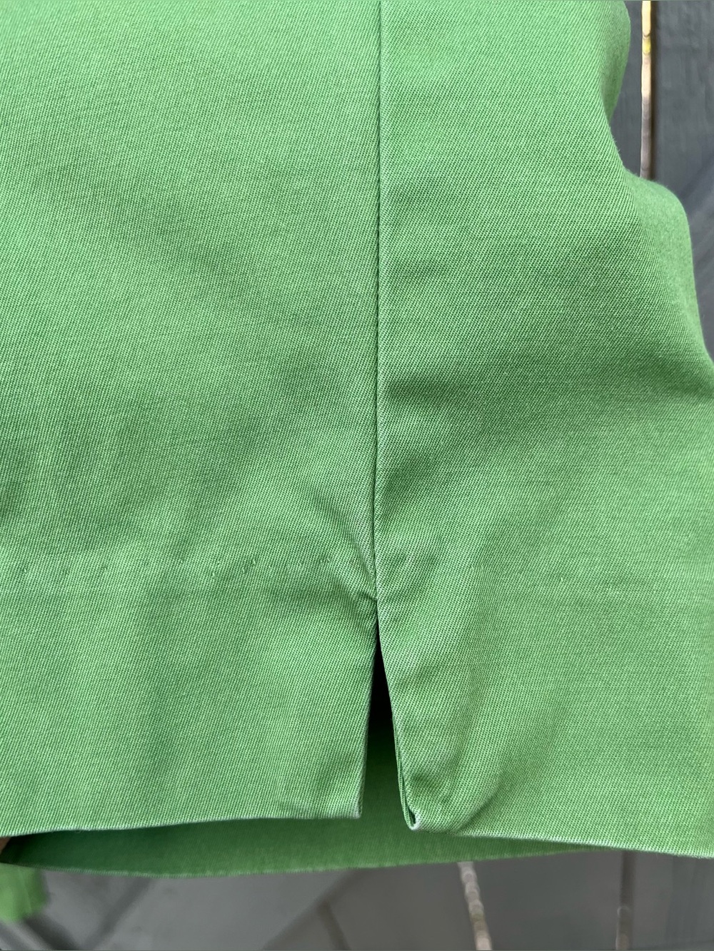 Talbots Signature Cropped Pants Cotton Twill Green Size 14 - Picture 4 of 11